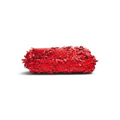 Bottega Veneta Intrecciato Fringe Lido Patchwork Tote in Red Leather - Preowned