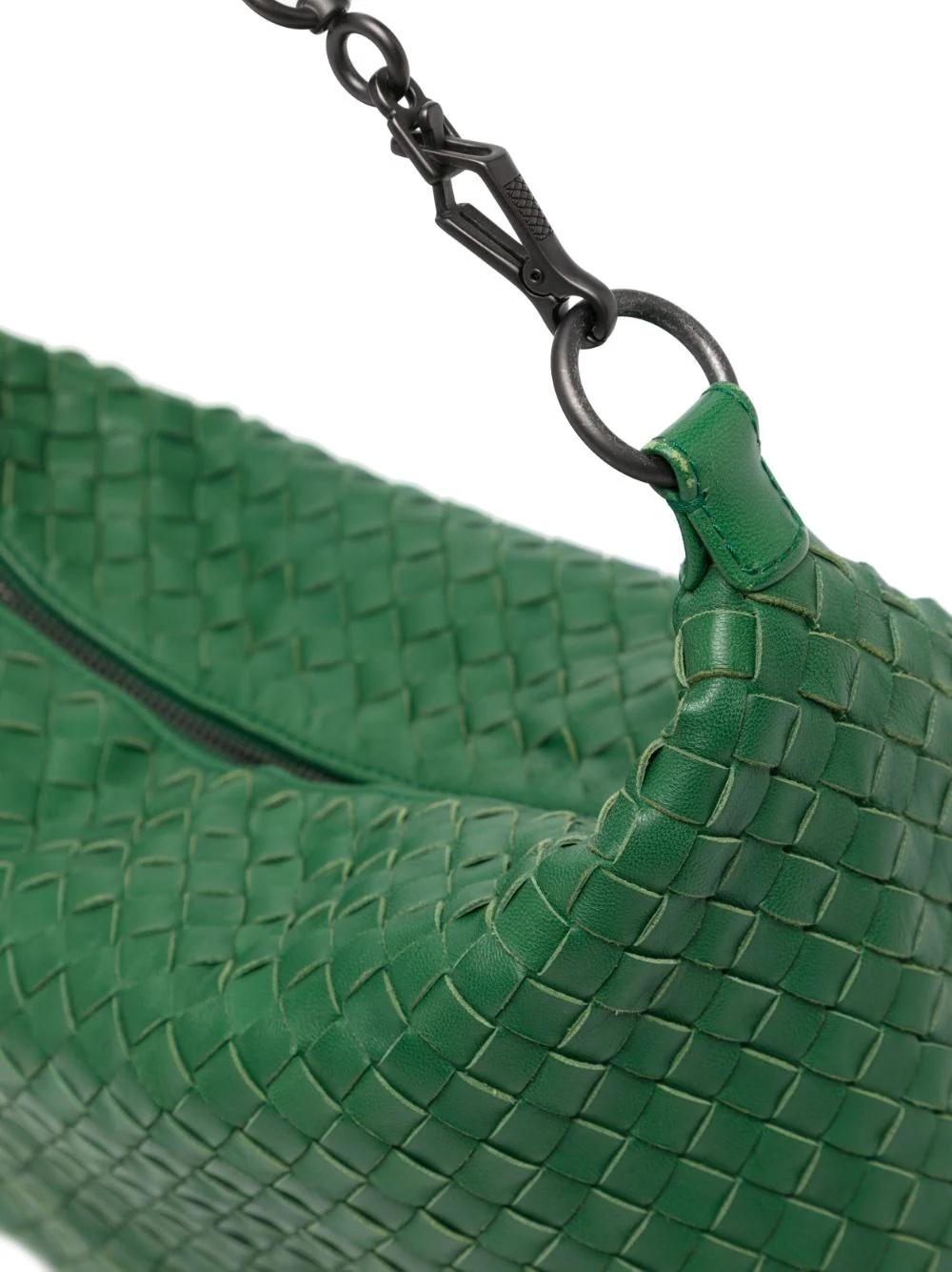 Bottega Veneta Intrecciato Green Handbag In Good Condition In London, GB