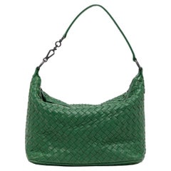 Bottega Veneta Intrecciato Green Handbag