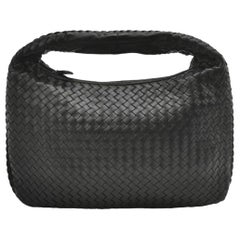 Bottega Veneta Intrecciato Hobo Bag Medium Black Lambskin leather 40cm
