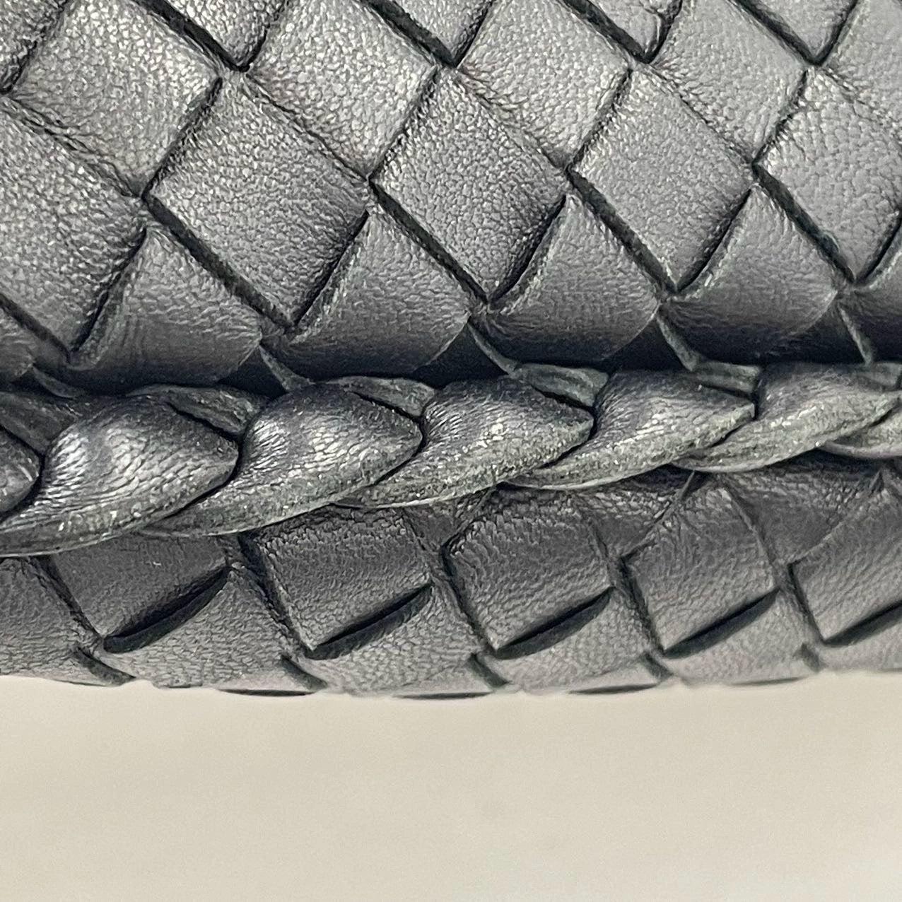 Bottega Veneta Intrecciato Hobo Bag Medium Black Lambskin leather 45cm 7
