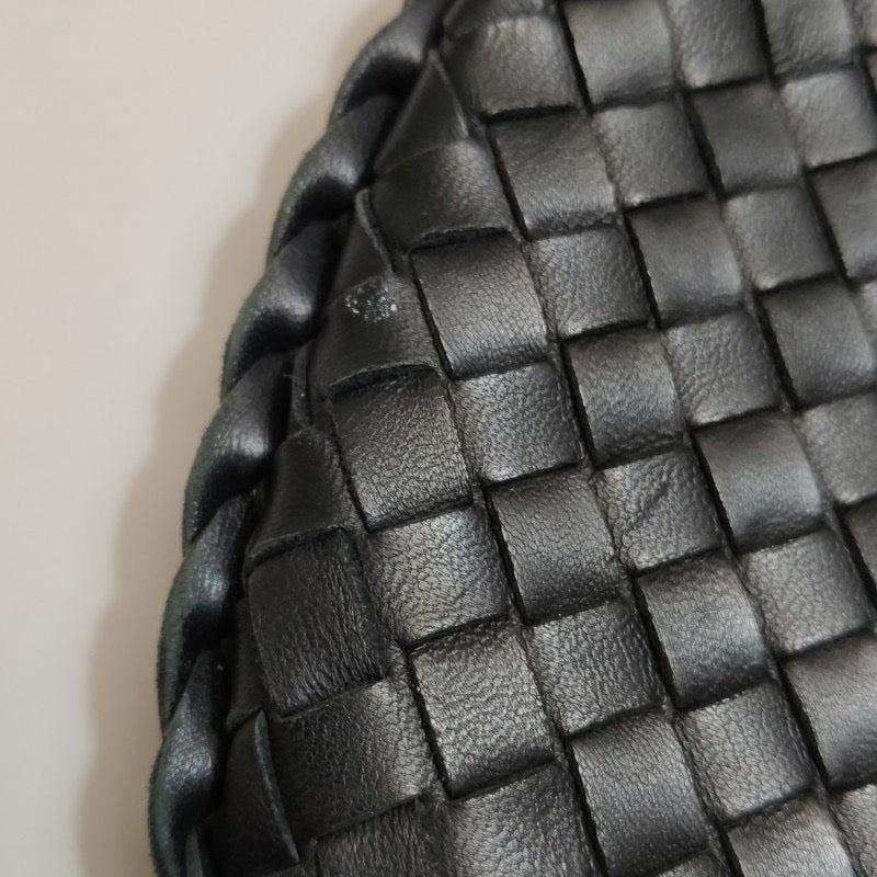 Bottega Veneta Intrecciato Hobo Bag Medium Black Lambskin leather 47cm 12