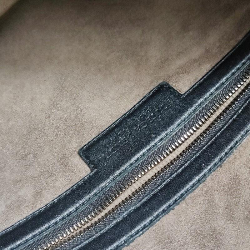Bottega Veneta Intrecciato Hobo Bag Medium Black Lambskin leather 47cm 5