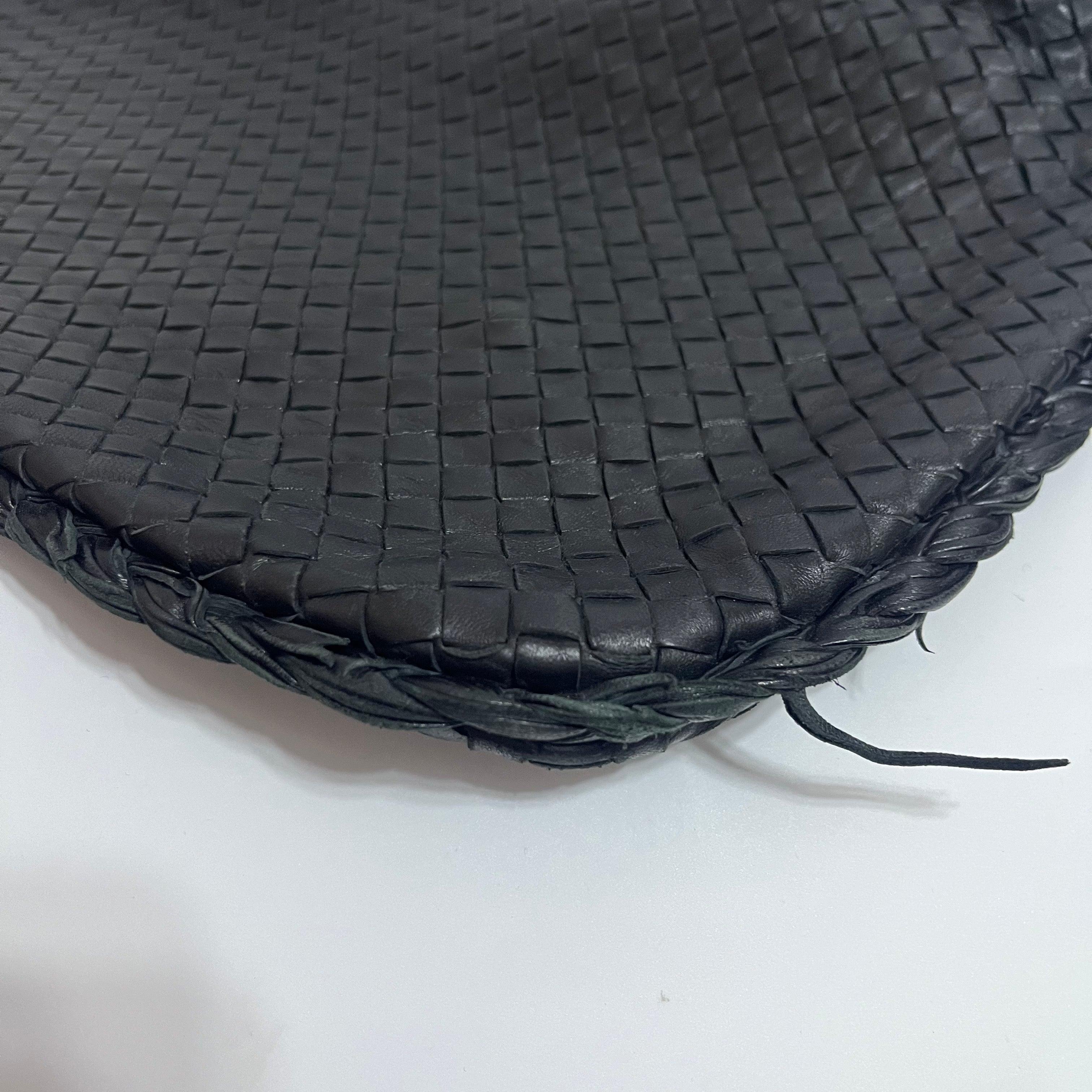 Bottega Veneta Bolso Hobo Intrecciato Piel Negro Mediano 47cm en venta 5