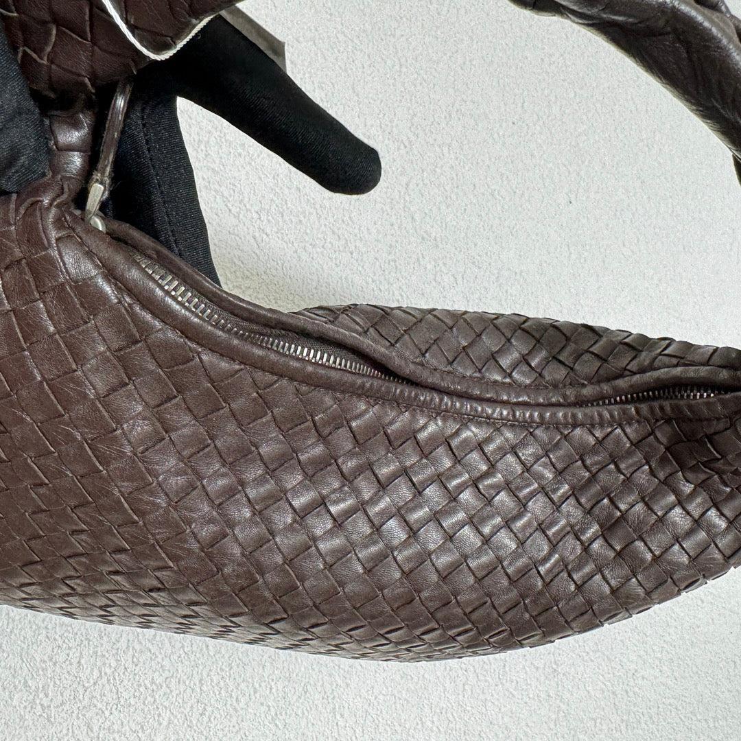 Bottega Veneta Intrecciato Hobo Bag Medium Brown Lambskin leather 40cm 4