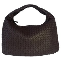Bottega Veneta Intrecciato Hobo Bag Medium Brown Lambskin leather 40cm