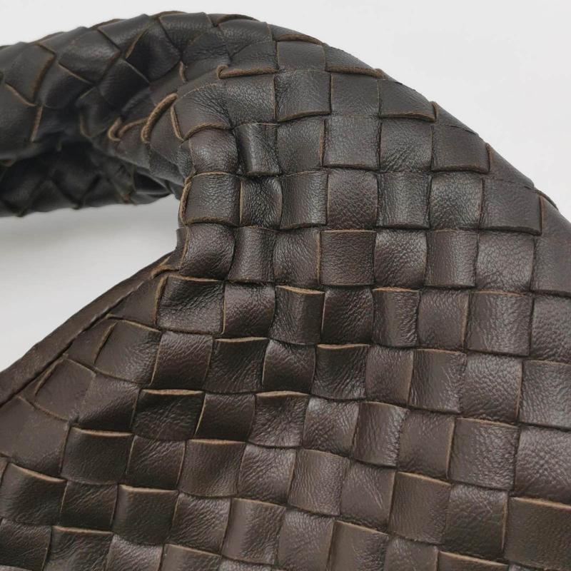 Bottega Veneta Intrecciato Hobo Bag Medium Chocolate Brown Lambskin leather 40cm 7