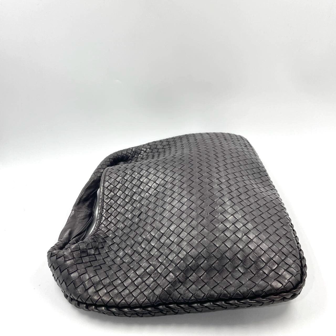 Bottega Veneta Intrecciato Hobo Bag Medium Dark Chocolate Brown Lambskin leather 1