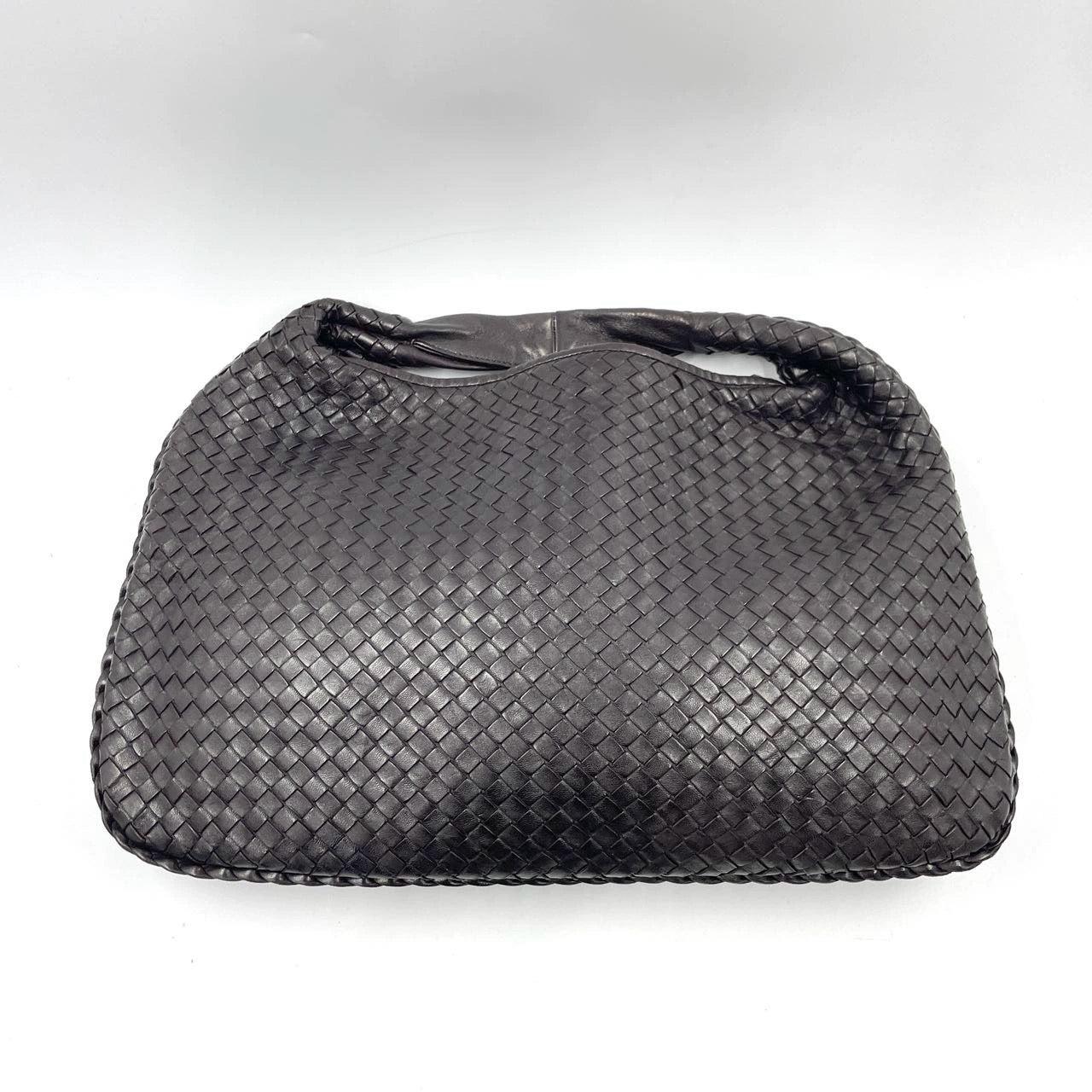 Bottega Veneta Intrecciato Hobo Bag Medium Dark Chocolate Brown Lambskin leather 2