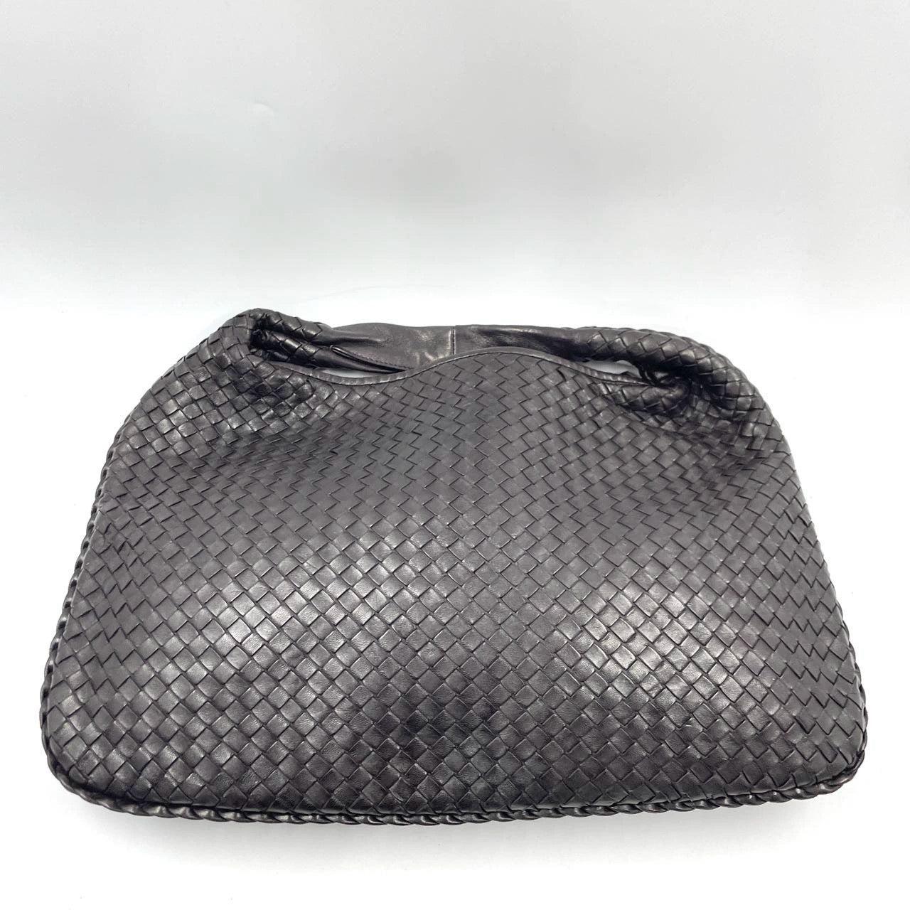 Bottega Veneta Intrecciato Hobo Bag Medium Dark Chocolate Brown Lambskin leather 4