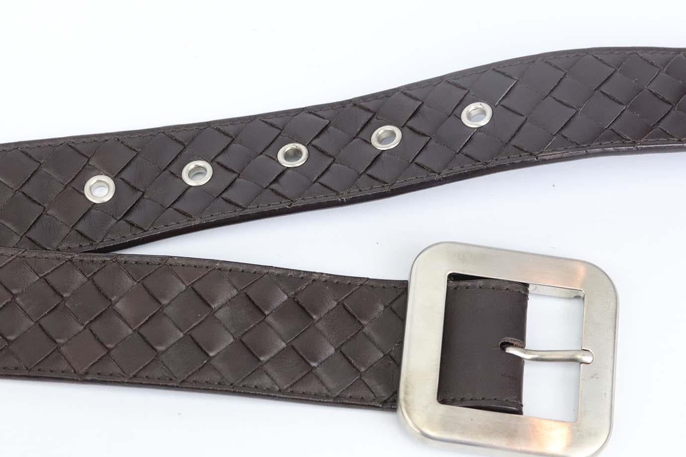 bottega metal loops belt