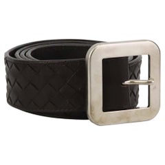 Bottega Veneta Intrecciato Leather Belt 