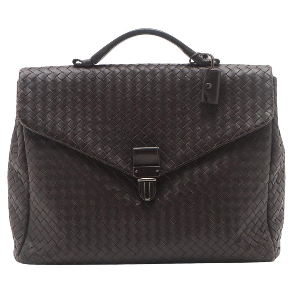 Bottega Veneta Intrecciato Leder Businesstasche Braun * PREORDER * im Angebot