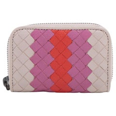 Bottega Veneta Intrecciato Leather Coin Purse Multicolor