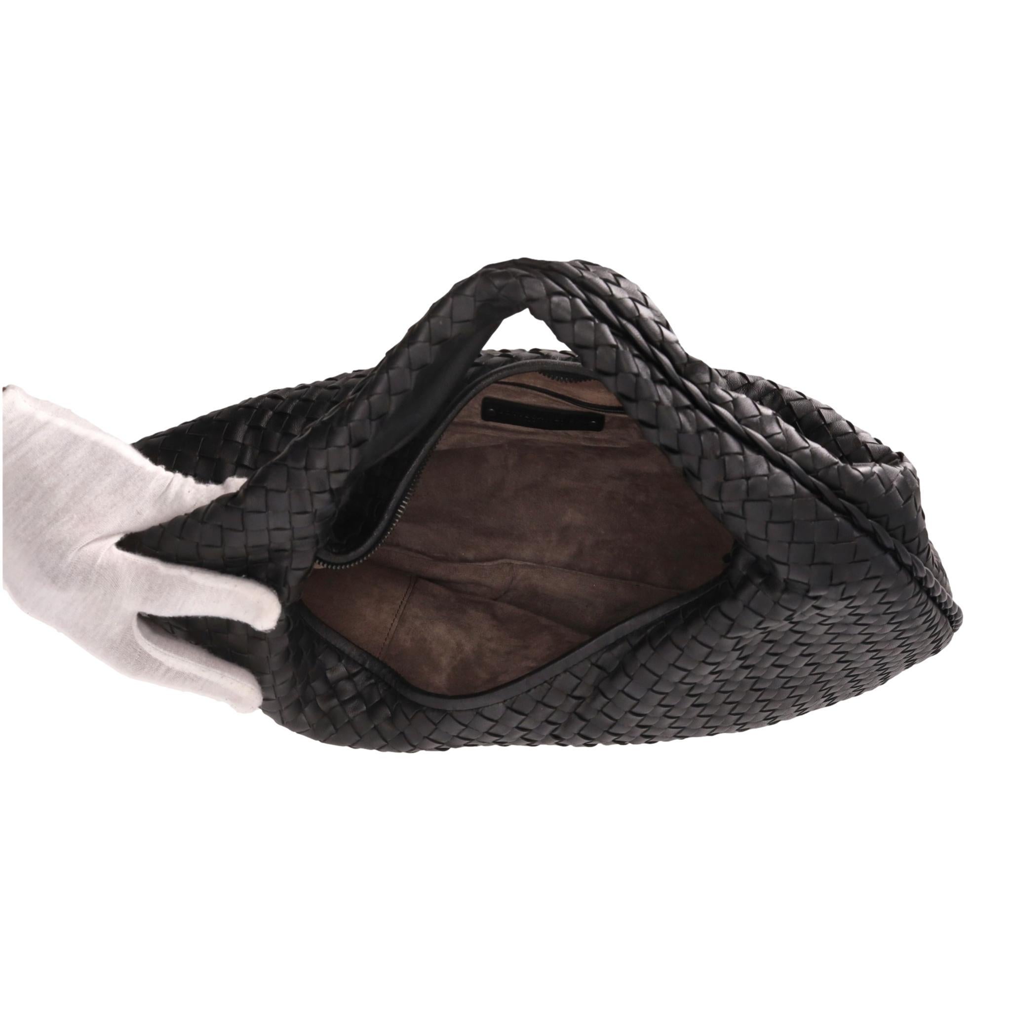 Sac hobo en cuir Bottega Veneta Intrecciato en vente 1