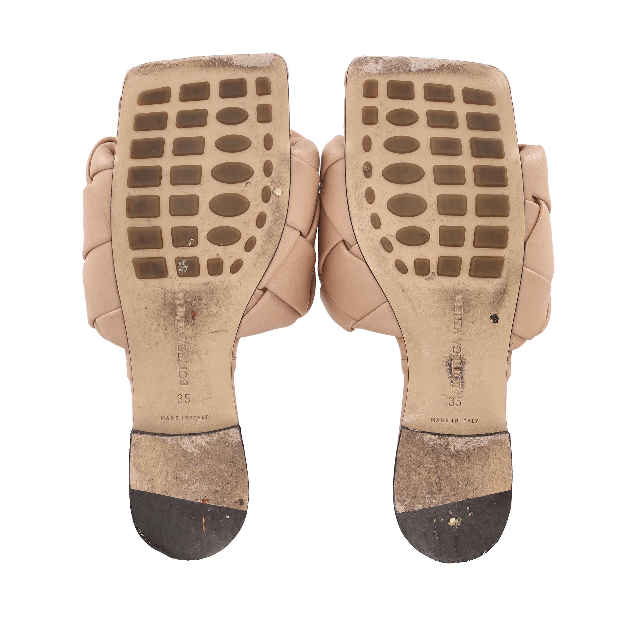 Sandales Lido en cuir Intrecciato de Bottega Veneta en vente 2
