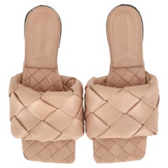 Bottega Veneta Intrecciato Leather Lido Sandals