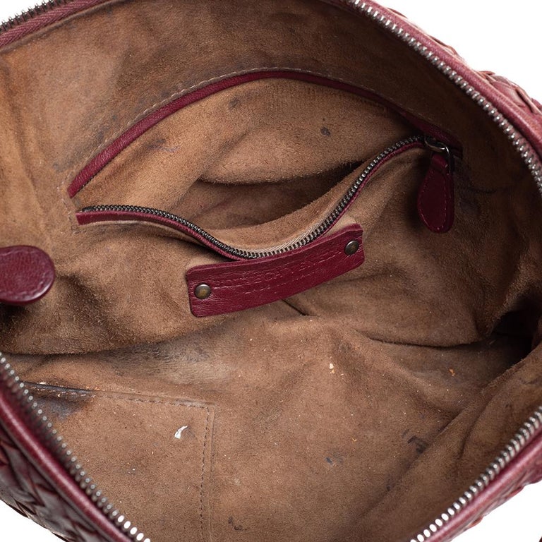 Bottega Veneta Intrecciato Nodini Leather Crossbody Bag (SHG-29701