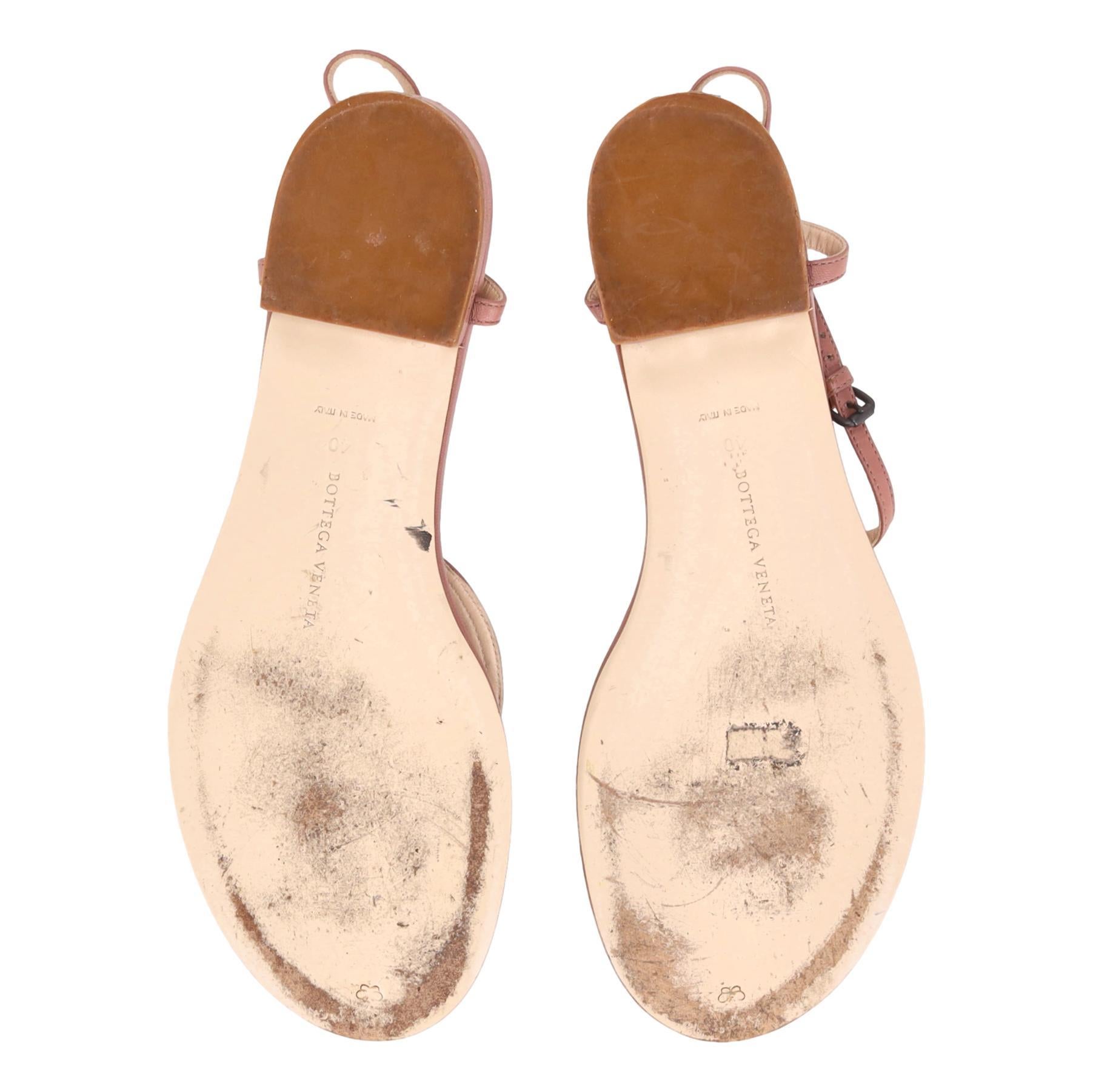 De las mujeres Sandalias de tiras de piel Bottega Veneta Intrecciato en venta