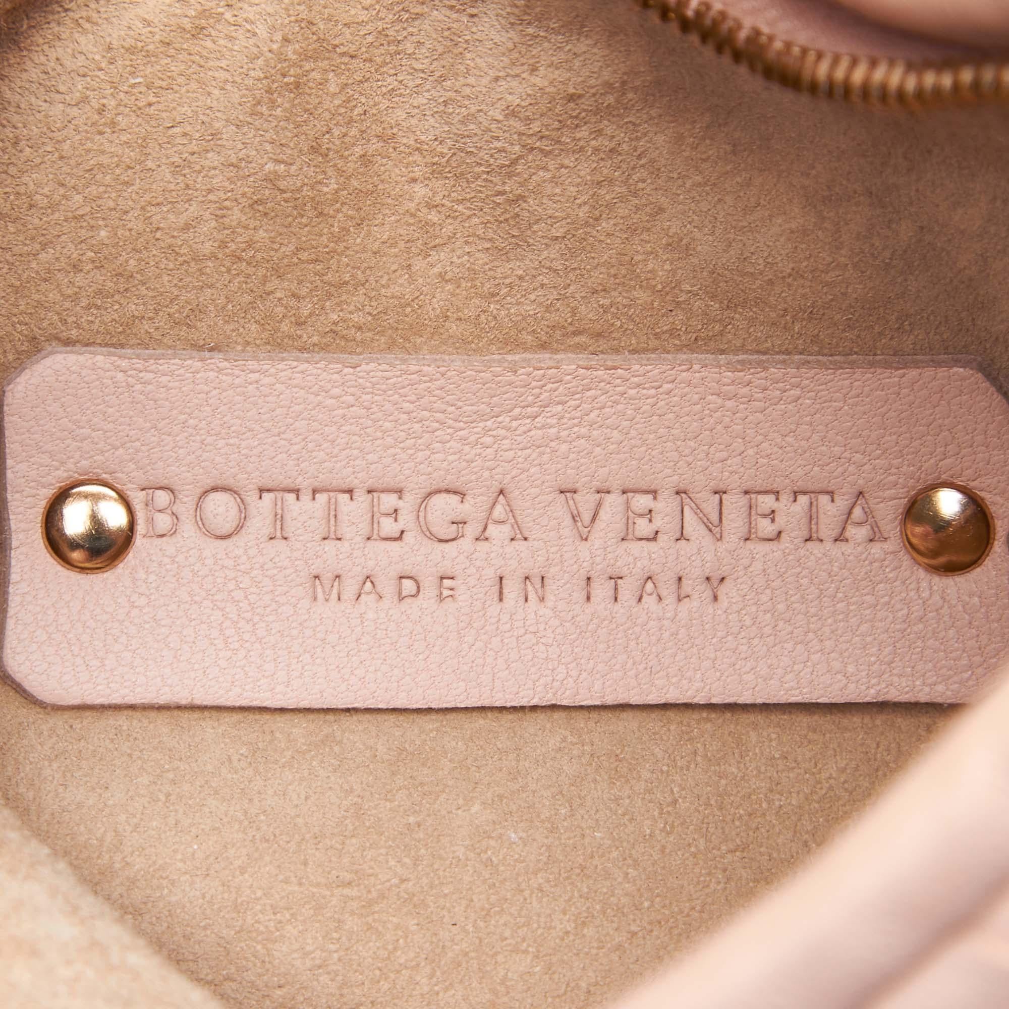 Beige Bottega Veneta Intrecciato Mini Hobo bag