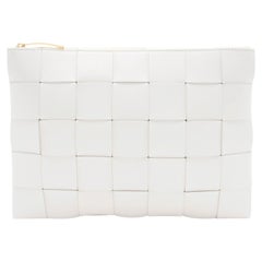 Bottega Veneta Intrecciato Nappa Cassette Medium Flat Zip Pouch