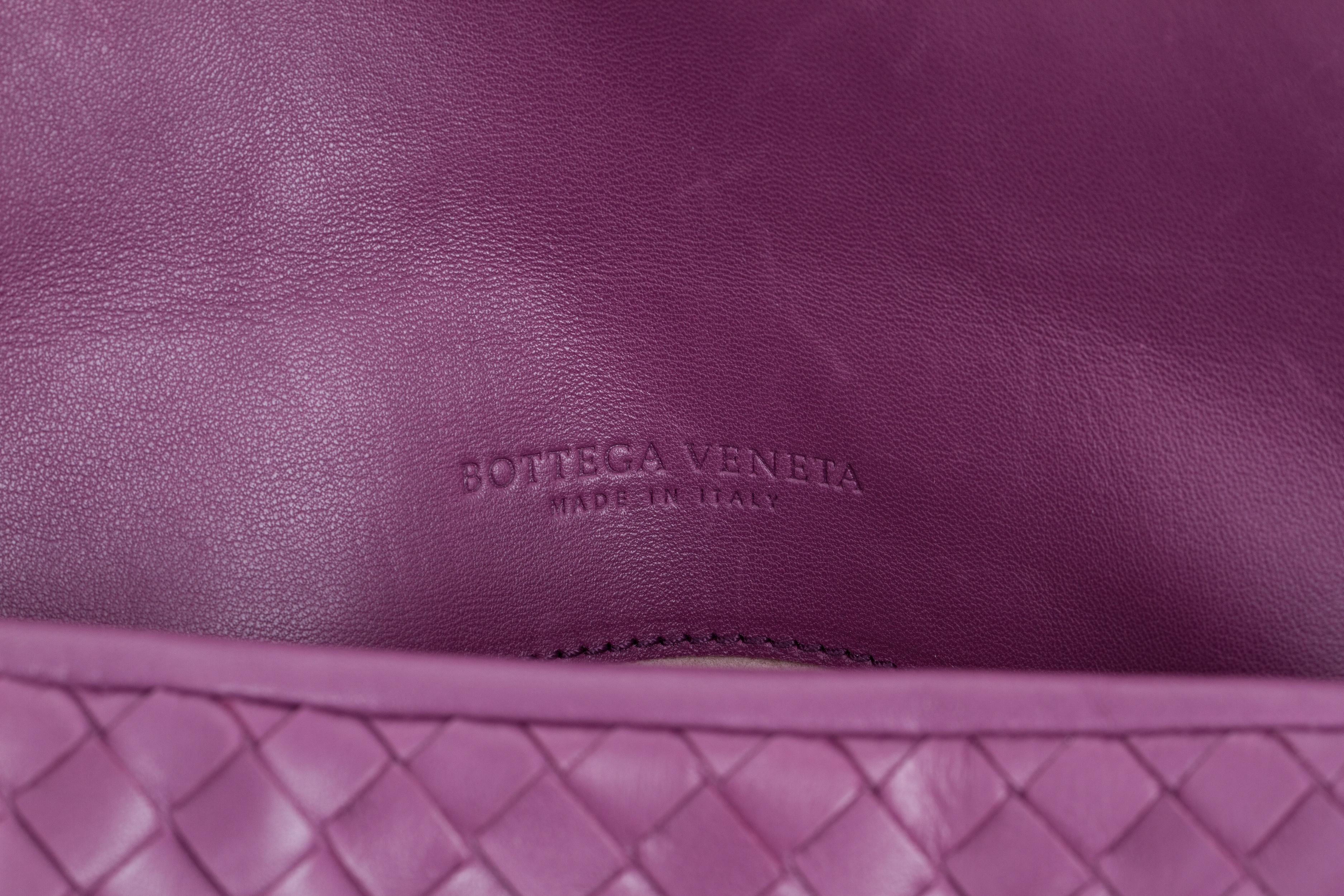 bottega veneta purple clutch