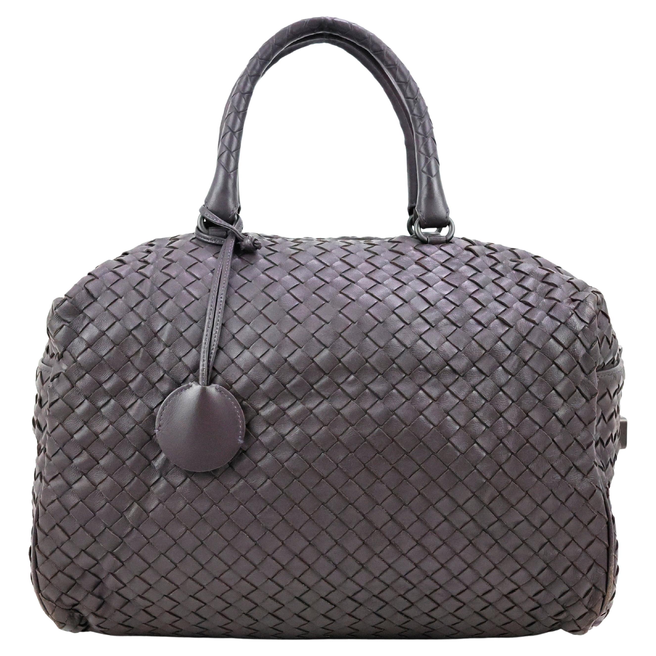 Bottega Veneta Intrecciato Tote Boston Bag For Sale