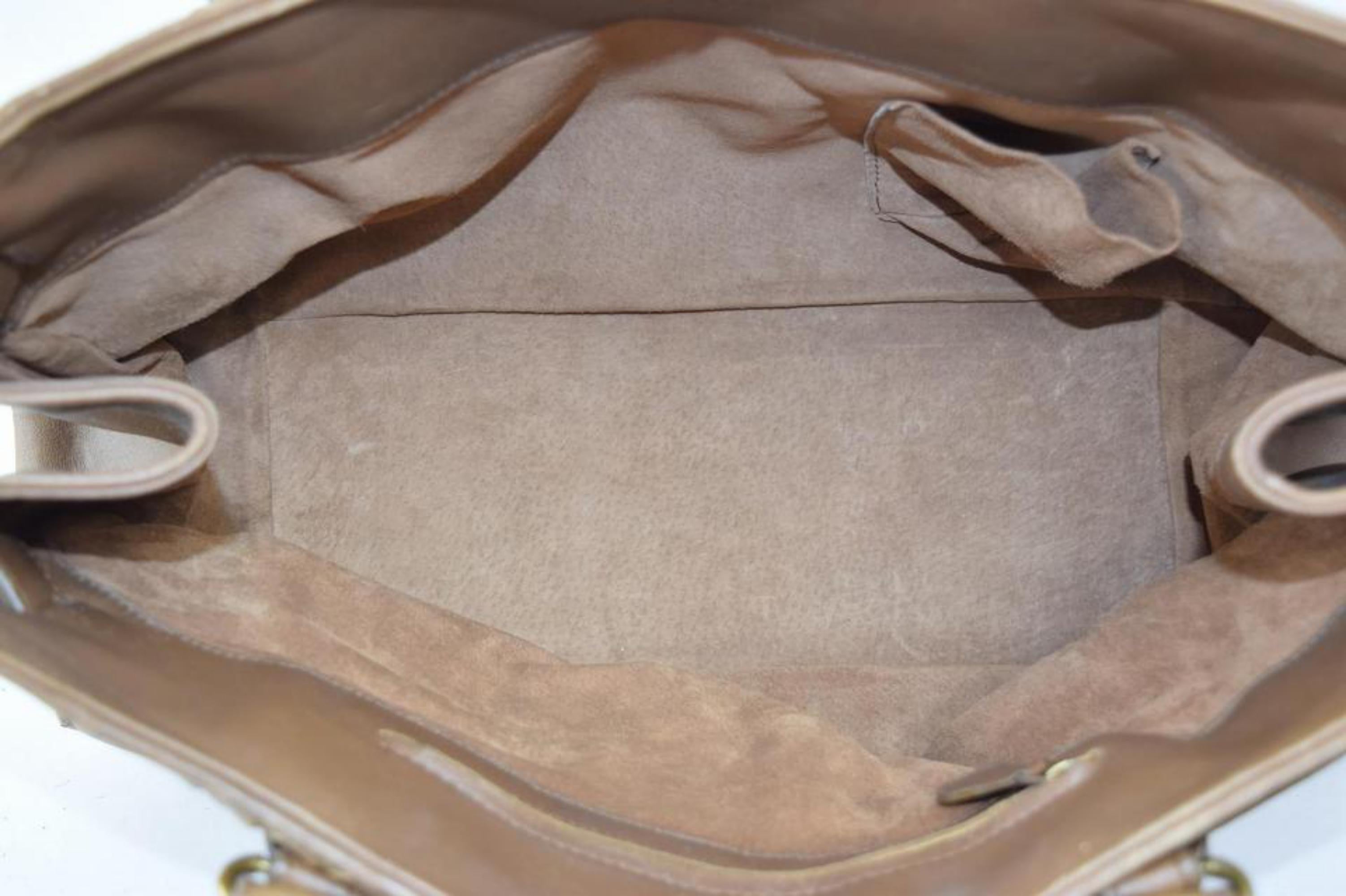 Women's Bottega Veneta Intrecciato Woven Tote 865639 Brown Patent Leather Shoulder Bag For Sale