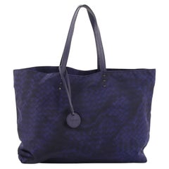 Bottega Veneta Intrecciolusion Tote Printed Nylon Large