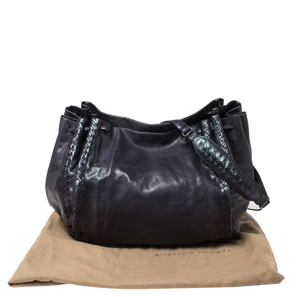 Bottega Veneta Iridescent Purple Leather Scarabee Crossbody Bag 8