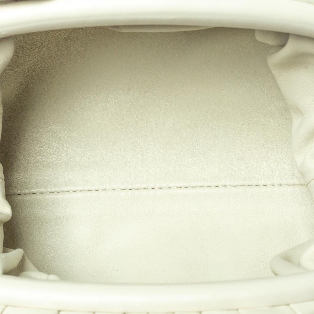 Bottega Veneta Ivory Leather Mini Pouch Bag 6