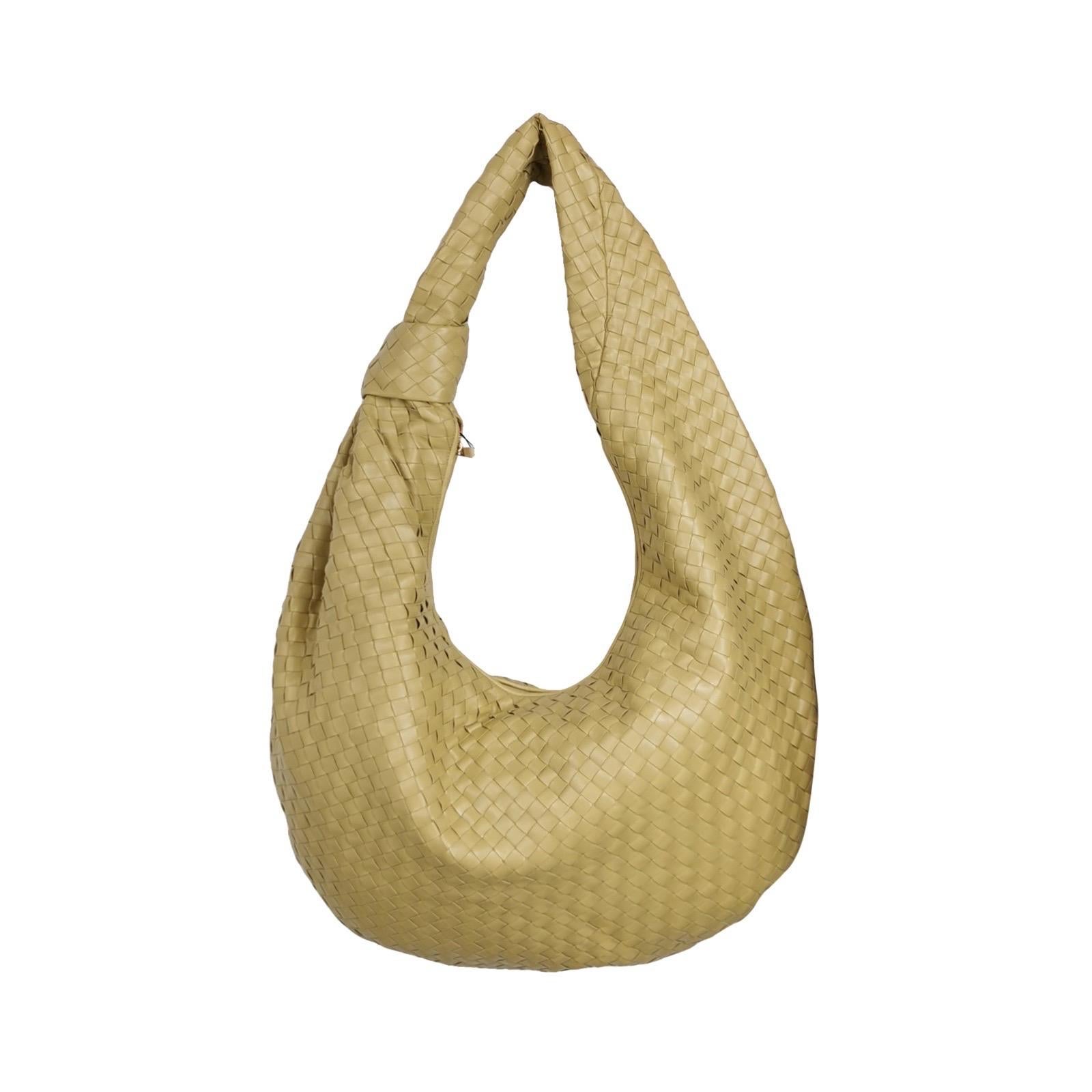 Bottega Veneta JODI Maxi Cuir d'agneau Beige Avoine 70cm en vente