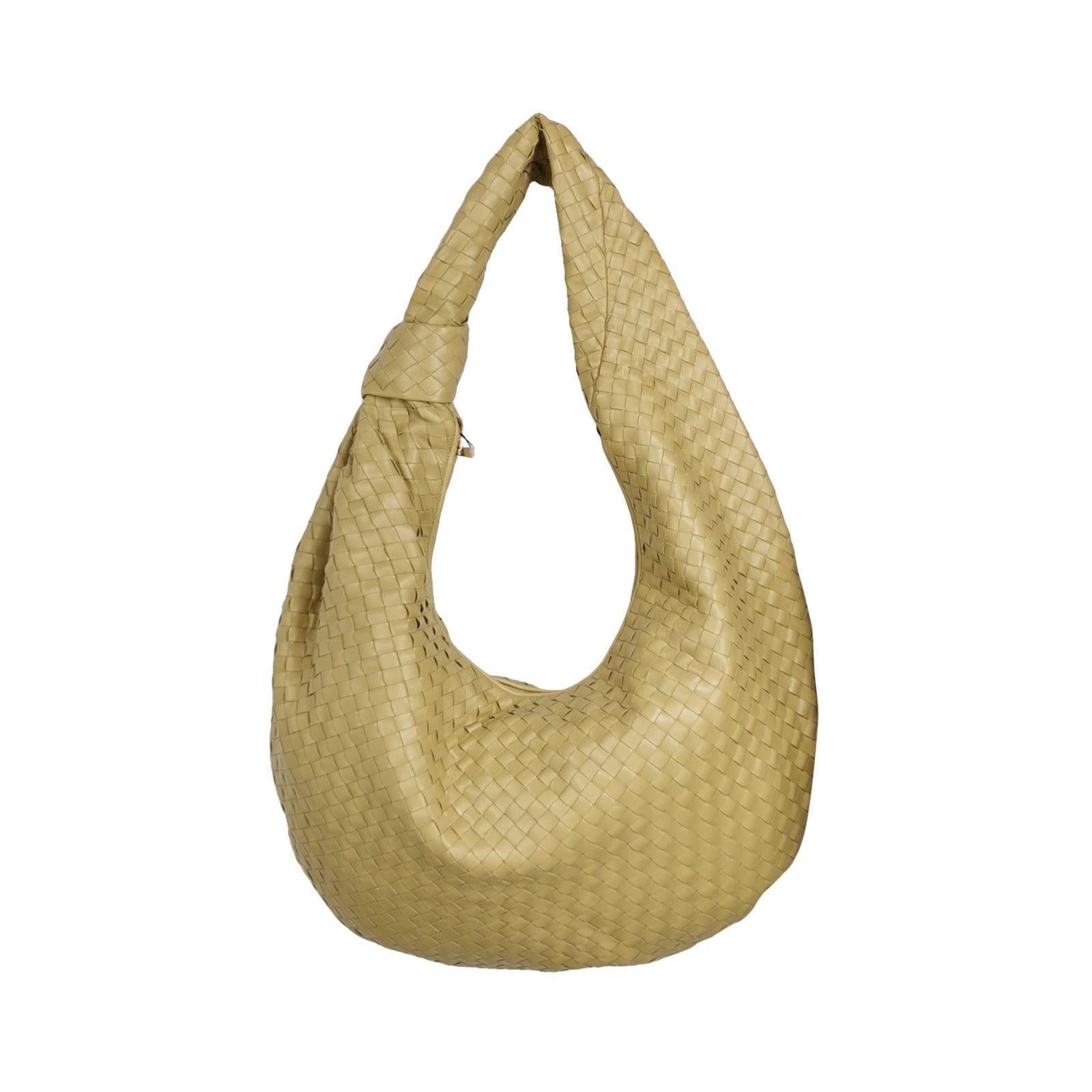 Bottega Veneta Jodie Maxi Lambskin Leather Beige Oats 70cm
