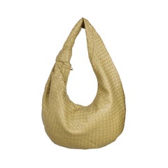 Bottega Veneta Jodie Maxi Lambskin Leather Beige Oats 70cm