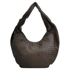 Bottega Veneta Jodie Maxi Lambskin Leather Chocolate Brown 70cm