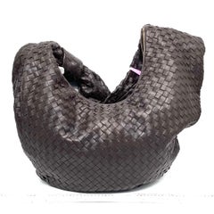 Bottega Veneta Jodie Maxi Lambskin Leather Chocolate Brown 70cm