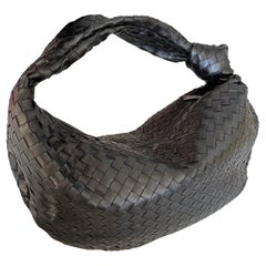 Bottega Veneta Jodie Medium Intrecciato Black Leather Silver Hardware