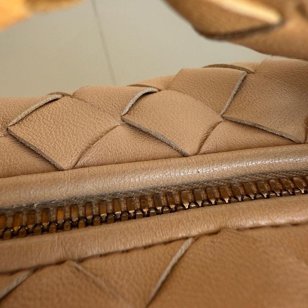 Bottega Veneta Jodie Mini Almond Beige Lambskin Leather Clutch Bag 9