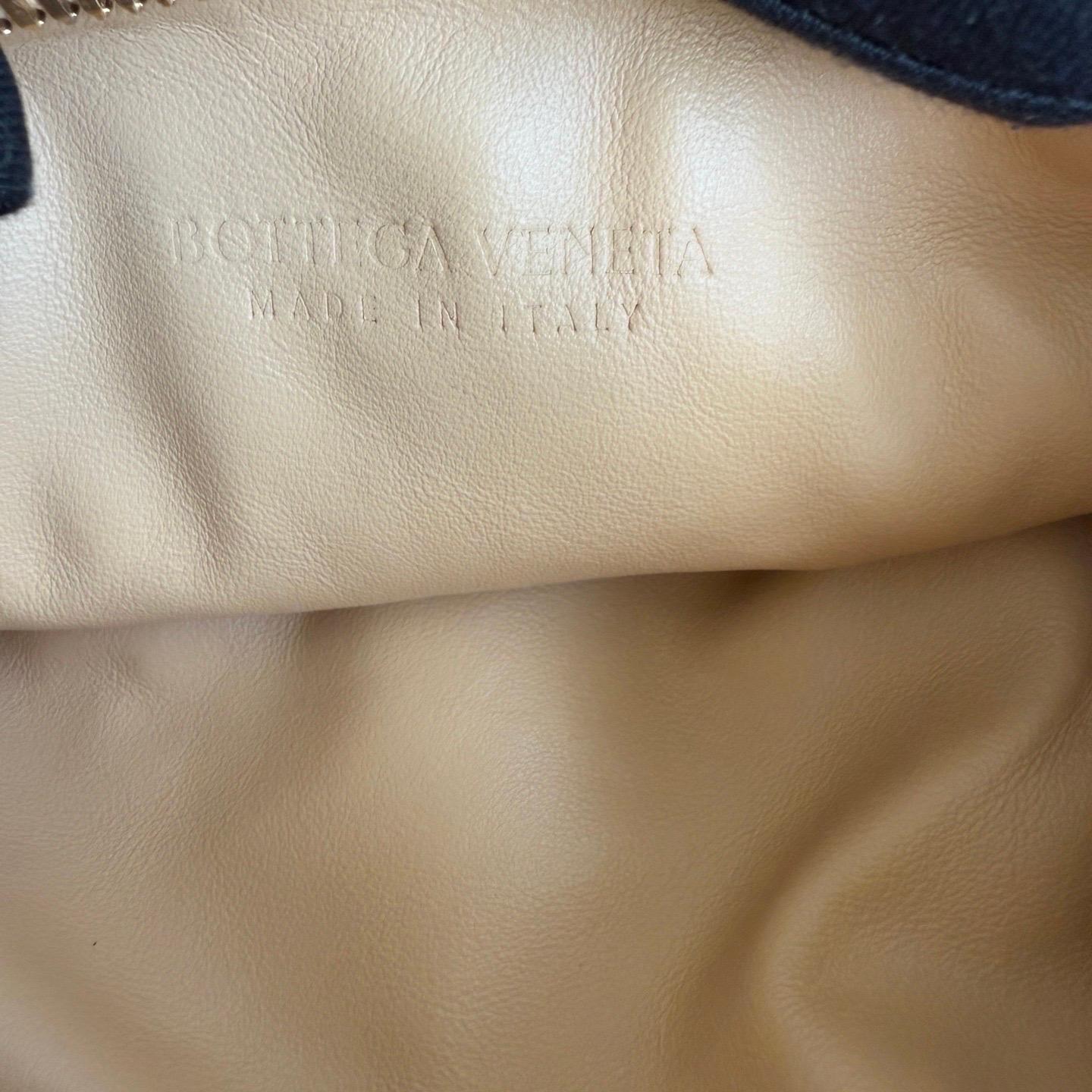Bottega Veneta Jodie Mini Almond Beige Lambskin Leather Clutch Bag 15