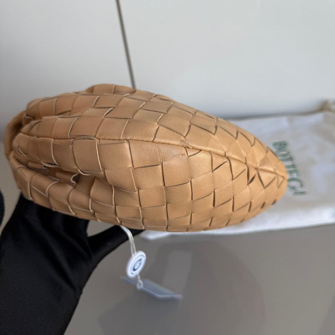 Bottega Veneta Jodie Mini Almond Beige Lambskin Leather Clutch Bag 2