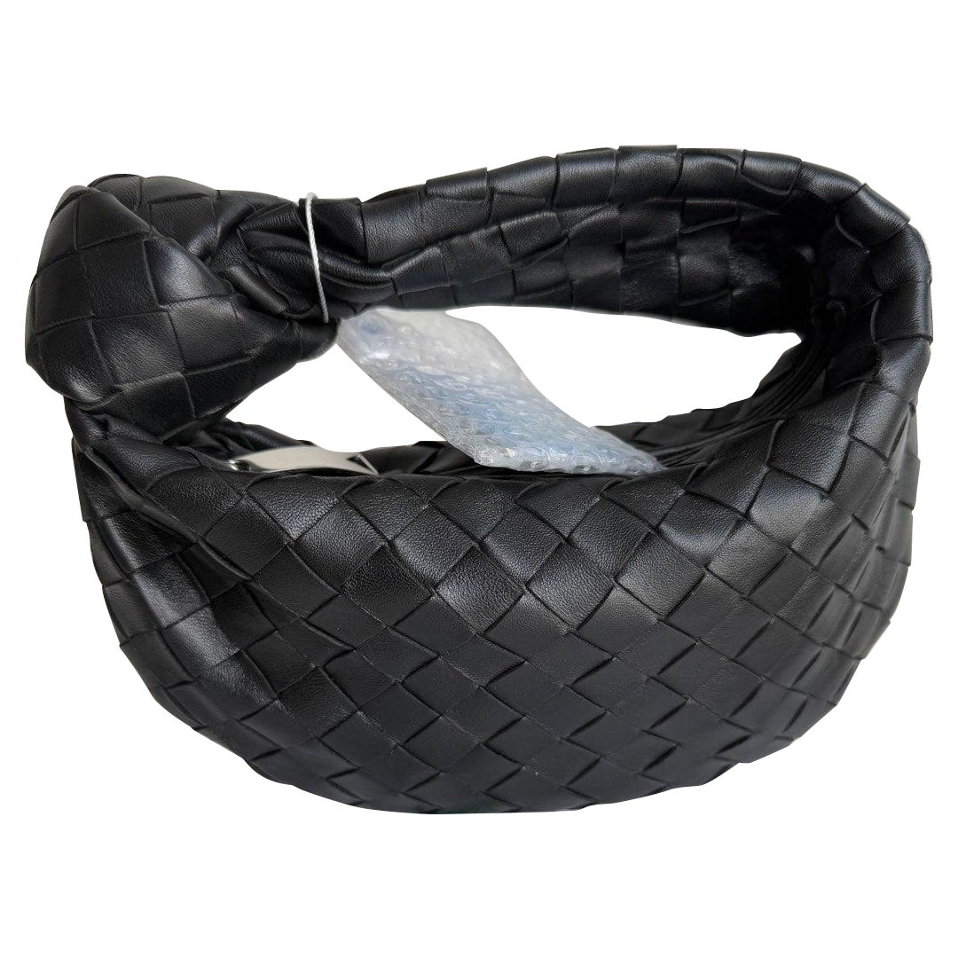 Bottega Veneta Jodie Mini Schwarz Leder Gold Hardware im Angebot