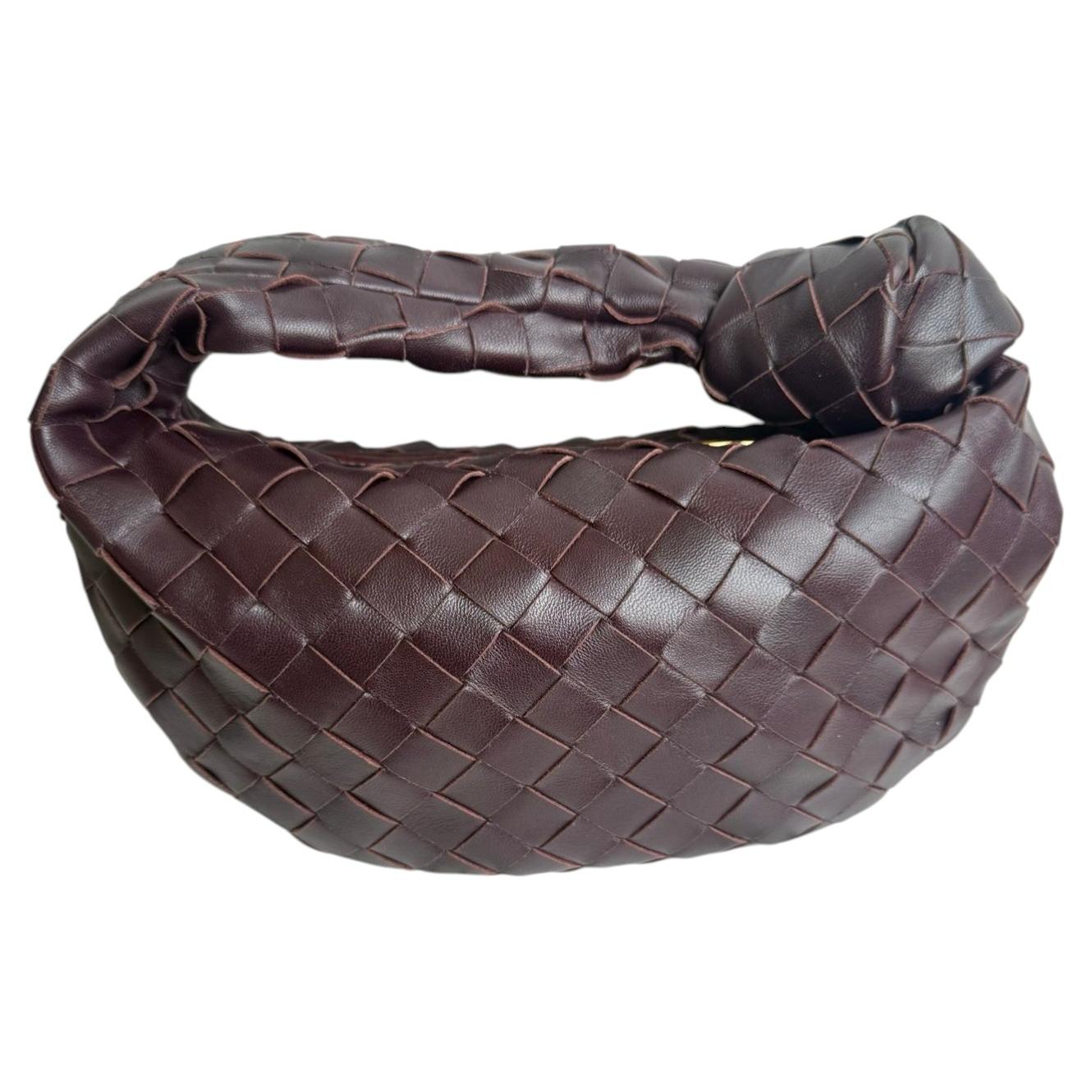 Bottega Veneta Jodie Mini Dark Burgundy Wine Leather For Sale