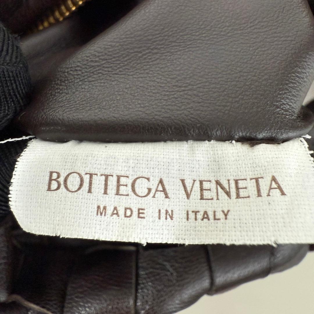Bottega Veneta Jodie Mini Fondant Dark Chocolate Brown Lambskin Leather Clutch 11