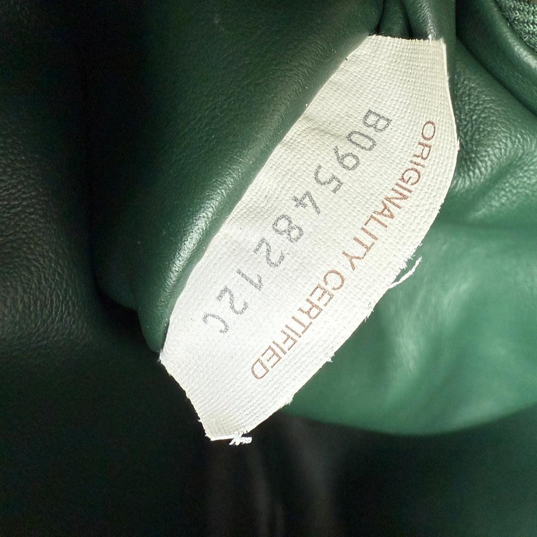 Bottega Veneta Jodie Mini Forest Green Lambskin Leather Clutch Bag Never Worn 11