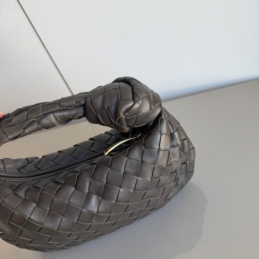 Bottega Veneta Jodie Mini Grey Leather Gold Hardware 5