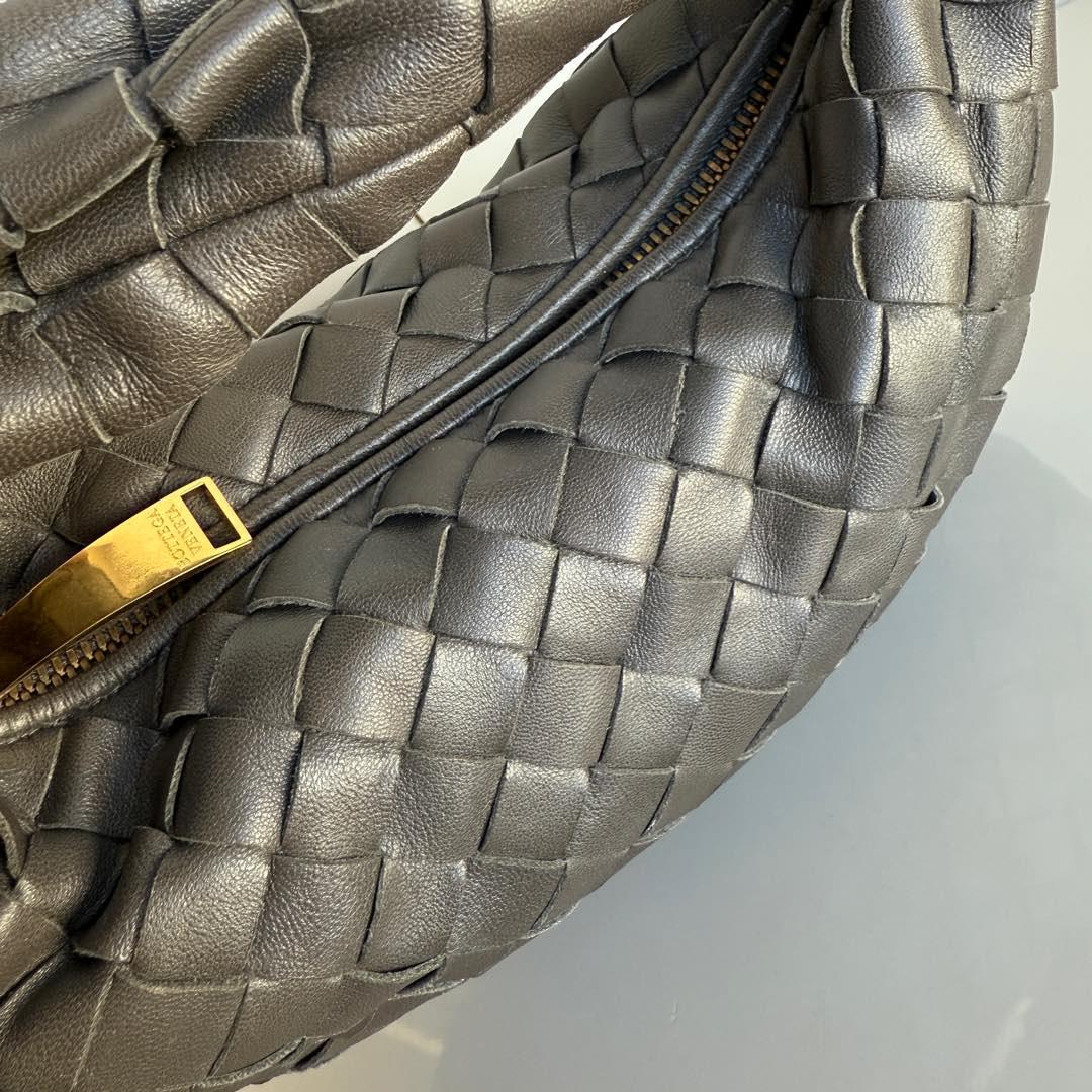 Bottega Veneta Jodie Mini Grey Leather Gold Hardware 6