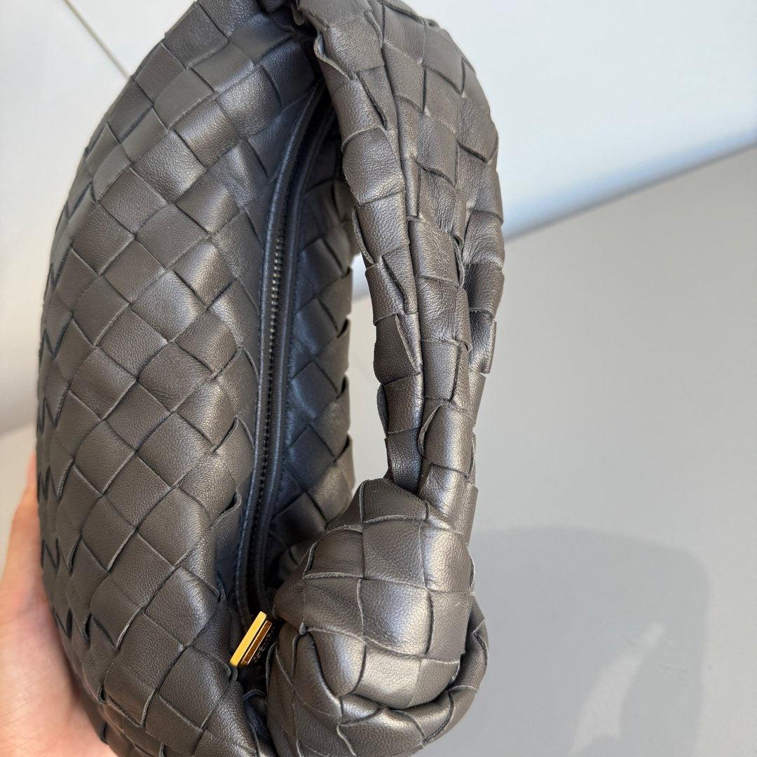 Bottega Veneta Jodie Mini Grey Leather Gold Hardware 2