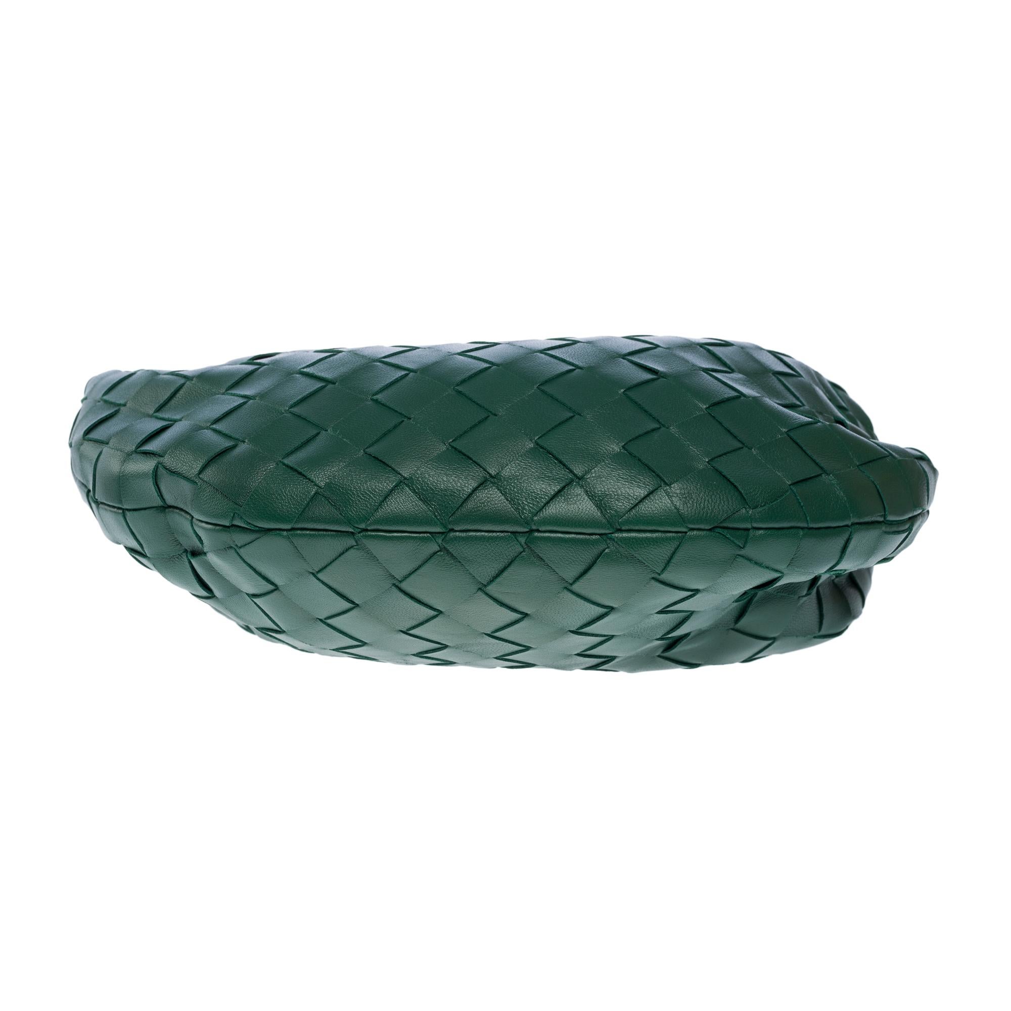 Bottega Veneta Jodie Mini handbag in green Intreccio lambskin leather, GHW 6