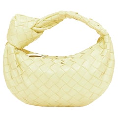 BOTTEGA VENETA Jodie Mini lambskin leather intrecciato woven knot handle hobobag