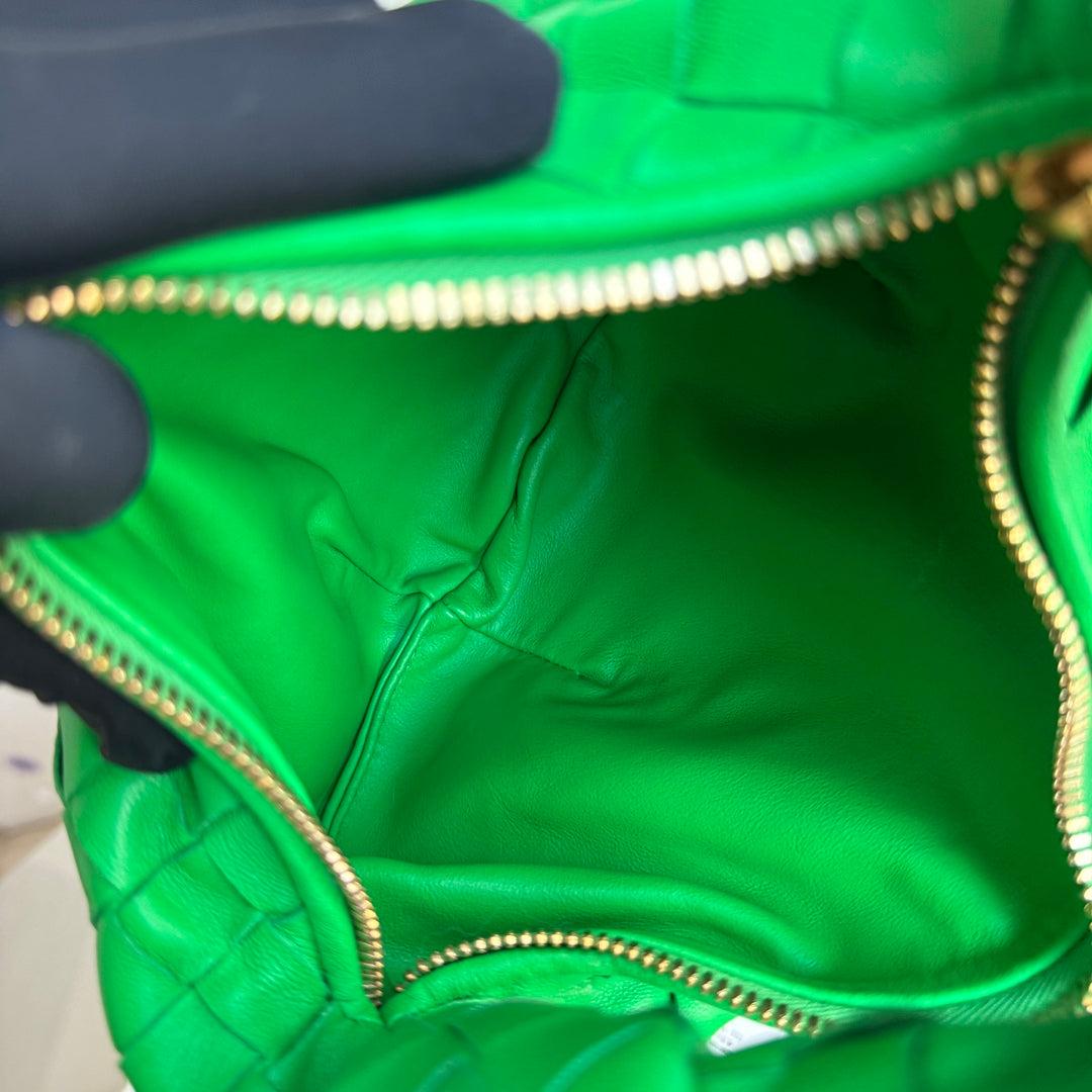 Bottega Veneta Jodie Mini Parakeet Green Lambskin Leather Clutch Bag Never Worn 7
